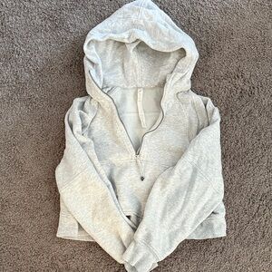 lululemon athletica Light Gray Half-Zip Hoodie